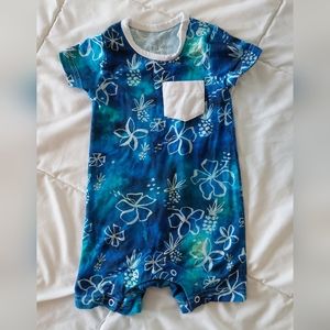 Cocomoon Hawaii "Pacific Hues" Shortie Romper, 0-6mo